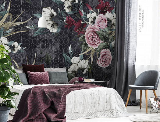 Фотообои в интерьере артикул La Fioritura 6, LA FIORITURA, Wall street