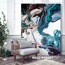 Разноцветное панно для стен Wall street Волборды ABSTRAKTION-02
