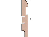 Артикул AP29 102X16X2400 с пазом, Напольные плинтусы, Cosca в текстуре, фото 1
