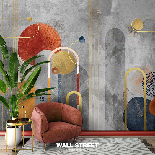 Фотообои в интерьере артикул Deco 7, DECO, Wall street