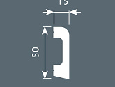 Артикул PX013, 50Х15, Напольные плинтусы, Cosca в текстуре, фото 1
