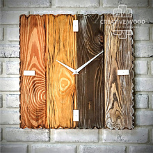 Водостойкие декоративные панно Creative Wood Часы 1