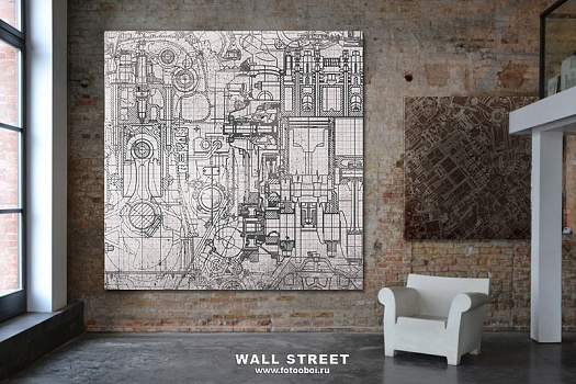 Фотообои в интерьере артикул Induction 4, ИНДУКЦИЯ / INDUCTION, Wall street Фотообои в интерьере артикул Induction 4, ИНДУКЦИЯ / INDUCTION, Wall street