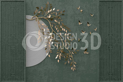 Панно OP-008, Объемная перспектива, Design Studio 3D