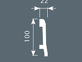 Артикул PX022, 100Х22, Напольные плинтусы, Cosca в текстуре, фото 1