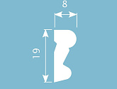 Артикул MX003, 19Х8, Молдинги и углы, Cosca в текстуре, фото 3
