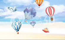 3D обои с рисунком воздушный шар Design Studio 3D Детские KID-143