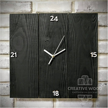 Панно в стиле Гранж Creative Wood Часы 13