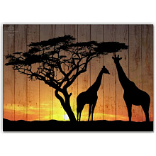 Панно с изображением животных Creative Wood Африка Африка - Жирафы